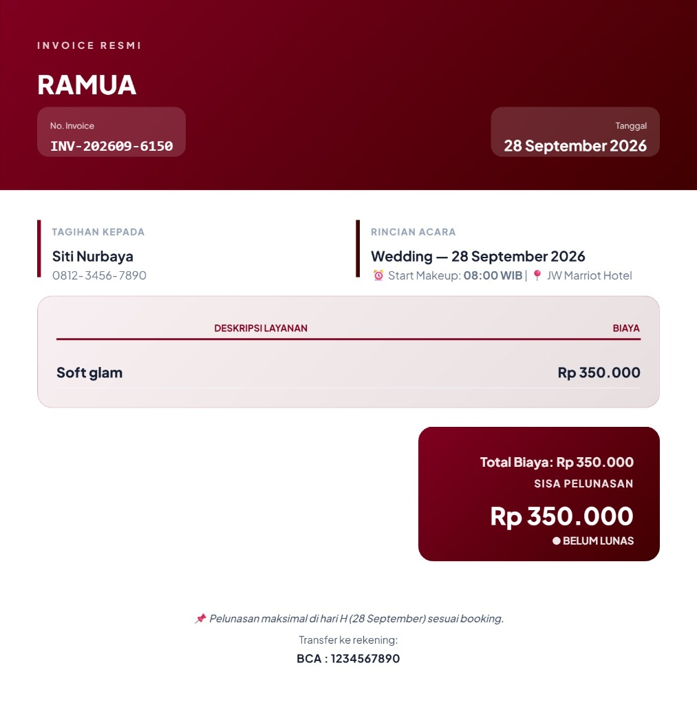 RAMUA invoice Bold