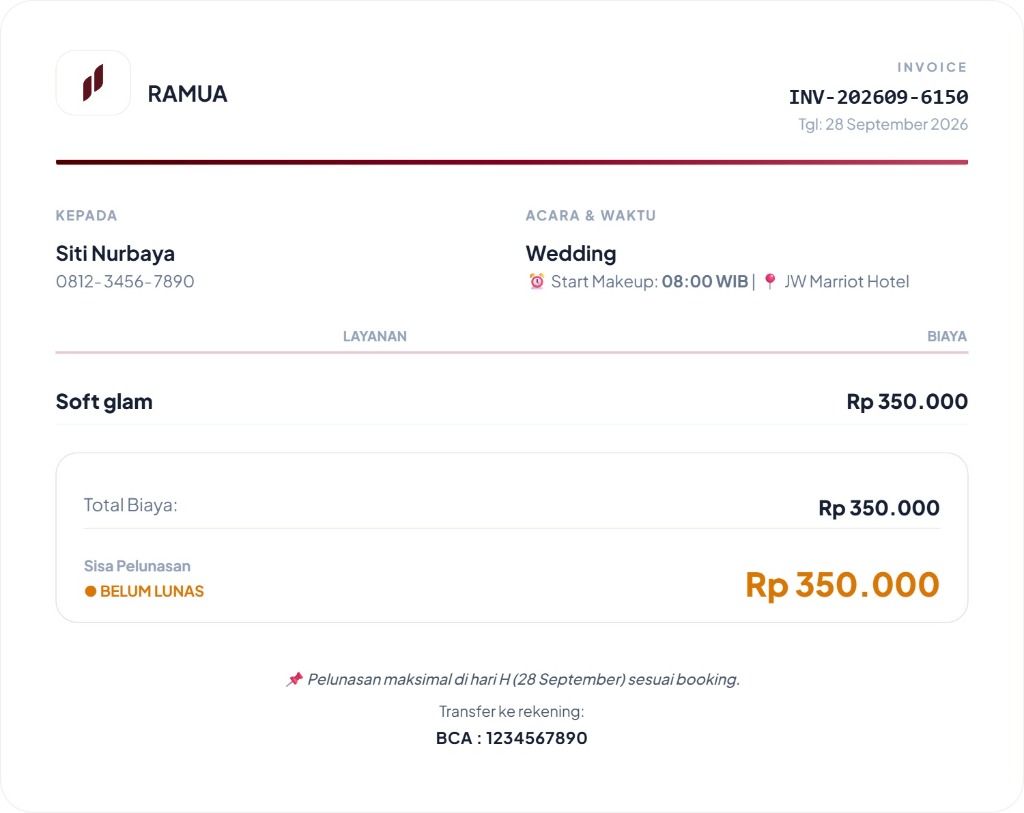 RAMUA invoice Classic