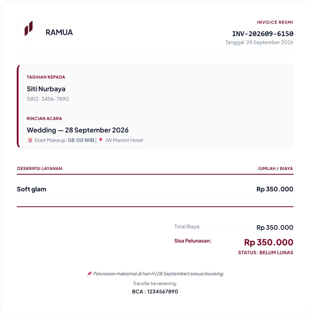RAMUA invoice Minimalist